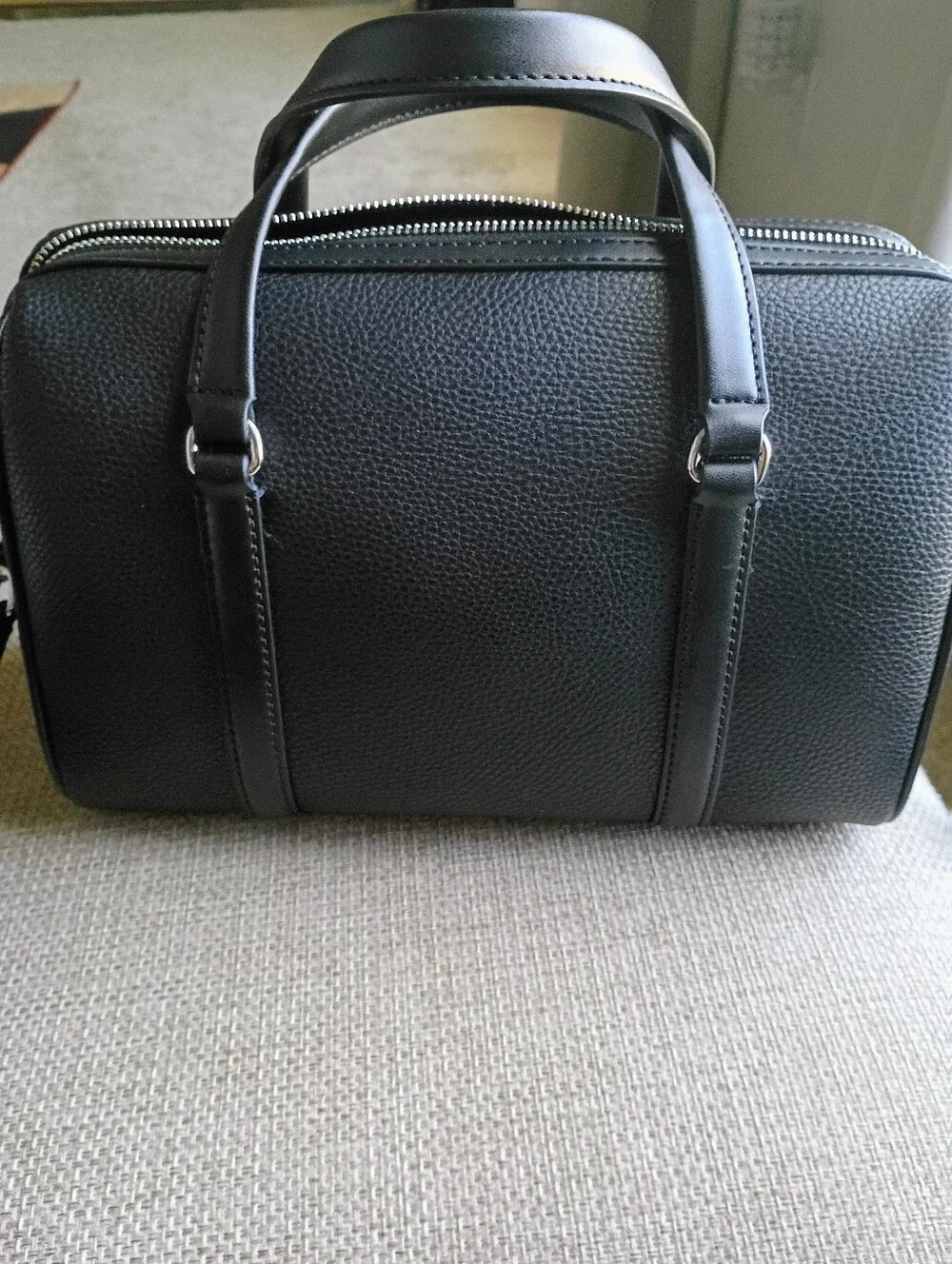 Michael Kors Black Jet Set Medium Duffle Satchel